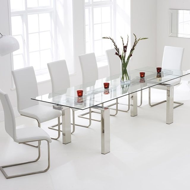 2024 Popular Glass Extendable Dining Tables and 6 Chairs