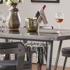 Wyatt 6 Piece Dining Sets With Celler Teal Chairs (Photo 9 of 25)