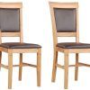 Oak Leather Dining Chairs (Photo 4 of 25)