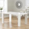 White Gloss Dining Tables 120Cm (Photo 3 of 25)