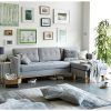 Molnar Upholstered Sectional Sofas Blue/Gray (Photo 2 of 15)