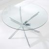 Round Black Glass Dining Tables and 4 Chairs (Photo 10 of 25)