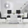 White High Gloss Dining Tables and 4 Chairs (Photo 15 of 25)