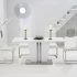 25 Ideas of White High Gloss Dining Tables