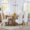 Oak Dining Tables and Leather Chairs (Photo 25 of 25)