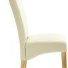Cream Faux Leather Dining Chairs (Photo 2 of 25)