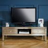 Tv Stands With 2 Open Shelves 2 Drawers High Gloss Tv Unis (Photo 8 of 15)