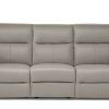 Travis Dk Grey Leather 6 Piece Power Reclining Sectionals With Power Headrest & Usb (Photo 9 of 25)
