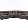 Calder Grey 6 Piece Manual Reclining Sectionals (Photo 1 of 25)