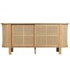 Natural Cane Media Console Tables (Photo 1 of 25)