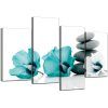 Teal Flower Canvas Wall Art (Photo 14 of 20)