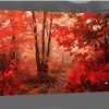 Canvas Wall Art in Red (Photo 6 of 15)