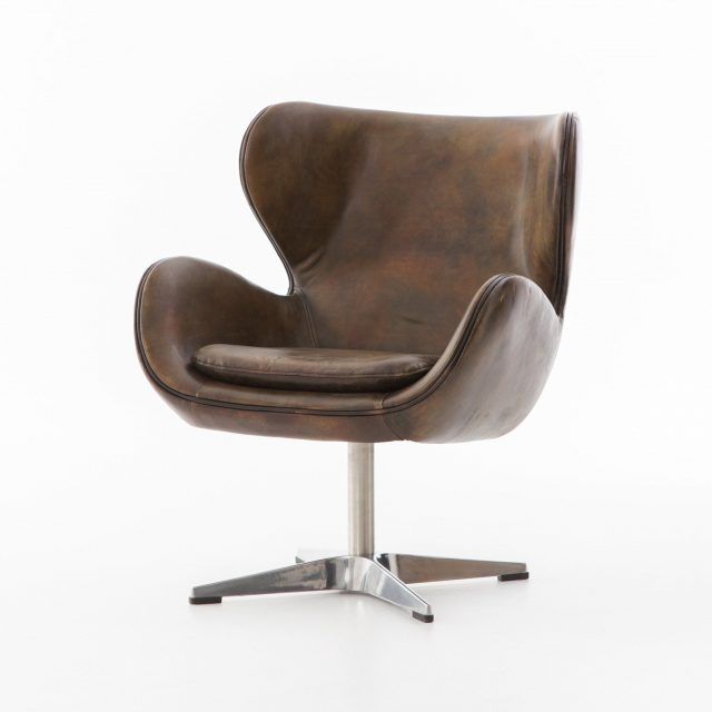 25 Best Collection of Espresso Leather Swivel Chairs