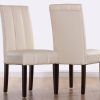 Ivory Leather Dining Chairs (Photo 1 of 25)