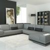 Gray Leather Sectional Sofas (Photo 9 of 21)