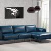 Blue Leather Sectional Sofas (Photo 4 of 20)