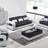 Black and White Leather Sofas (Photo 8 of 20)