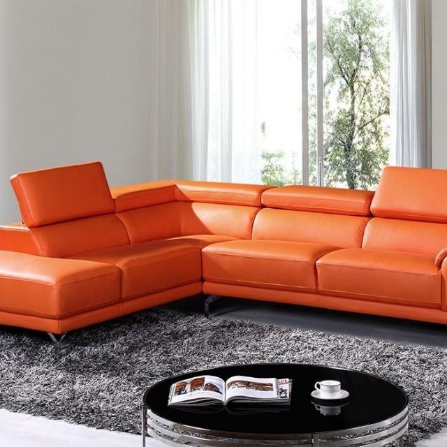 20 Best Collection of Orange Sectional Sofas