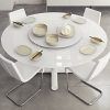 White Round Extending Dining Tables (Photo 24 of 25)