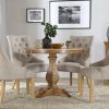 Round Oak Dining Tables and Chairs (Photo 1 of 25)