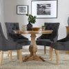 Oak Dining Tables and Fabric Chairs (Photo 24 of 25)