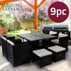 Outdoor Dining Table and Chairs Sets (Photo 18 of 25)