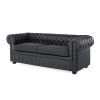 Panther Black Leather Dual Power Reclining Sofas (Photo 4 of 15)