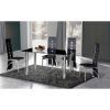 Black Glass Dining Tables and 6 Chairs (Photo 20 of 25)