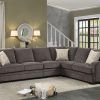 Leather and Chenille Sectional (Photo 8 of 20)