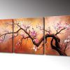 Cherry Blossom Oil Painting Modern Abstract Wall Art (Photo 17 of 20)