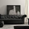Chesterfield Black Sofas (Photo 4 of 20)