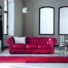 Red Leather Chesterfield Sofas (Photo 3 of 20)