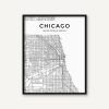 Chicago Map Wall Art (Photo 8 of 20)