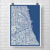 Chicago Neighborhood Map Wall Art (Photo 8 of 20)