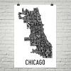 Chicago Neighborhood Map Wall Art (Photo 12 of 20)