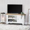 Compton Ivory Corner Tv Stands With Baskets (Photo 1 of 15)