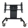 Easyfashion Adjustable Rolling Tv Stands for Flat Panel Tvs (Photo 9 of 15)