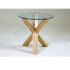 Round Glass and Oak Dining Tables (Photo 12 of 25)