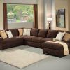 Chocolate Brown Sectional With Chaise (Photo 1 of 15)