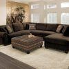 Chocolate Brown Sectional With Chaise (Photo 2 of 15)