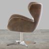 Espresso Leather Swivel Chairs (Photo 14 of 25)