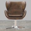 Espresso Leather Swivel Chairs (Photo 3 of 25)
