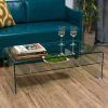 Glass Coffee Tables With Lower Shelves (Photo 13 of 15)