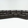 Clyde Grey Leather 3 Piece Power Reclining Sectionals With Pwr Hdrst & Usb (Photo 1 of 25)