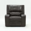 Clyde Grey Leather 3 Piece Power Reclining Sectionals With Pwr Hdrst & Usb (Photo 6 of 25)