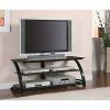 Tv Stands Fwith Tv Mount Silver/Black (Photo 7 of 15)