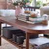 Oak & Brass Stacking Media Console Tables (Photo 14 of 25)