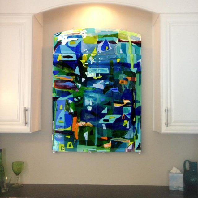 20 Photos Contemporary Fused Glass Wall Art