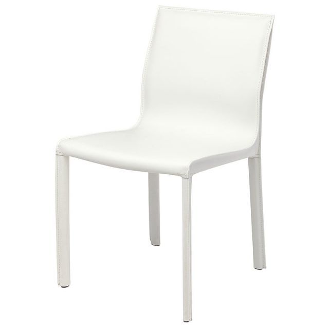 25 Best Ideas White Leather Dining Chairs