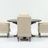 2024 Popular Combs 5 Piece 48 Inch Extension Dining Sets with Pearson White Chairs